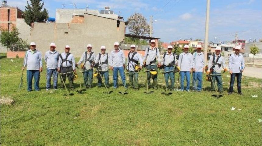 Sarı&ccedil;am'da Ot Bi&ccedil;me Ekibi Oluşturuldu