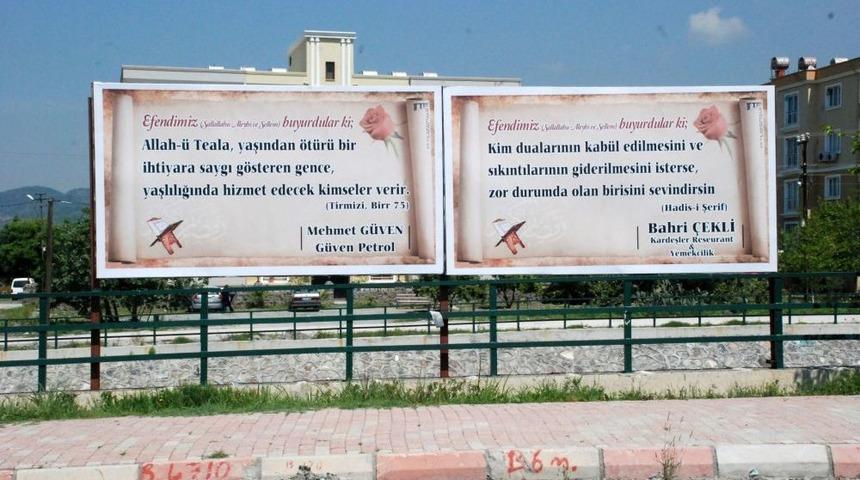 Peygamber Sevgisi Bilboardlara Yansıdı