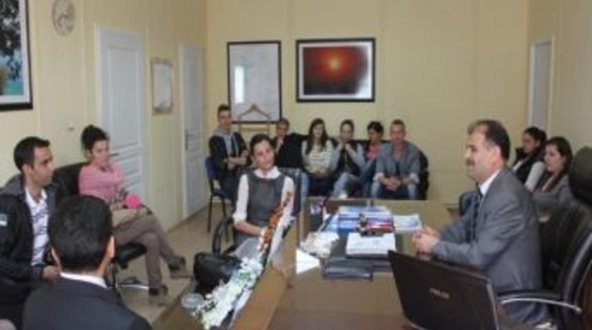 Romanya Heyetinden M&uuml;d&uuml;r Kına&rsquo;ya Ziyaret