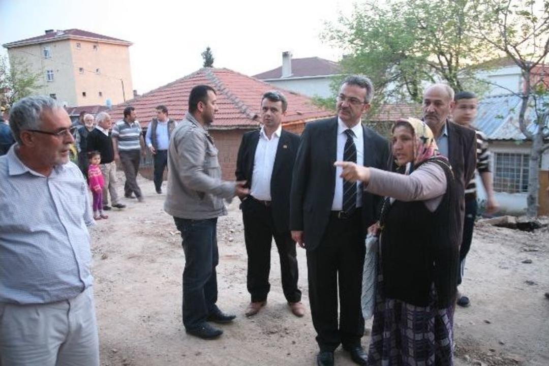 Başkan K&ouml;şker Ulus Mahallesinde İncelemelerde Bulundu