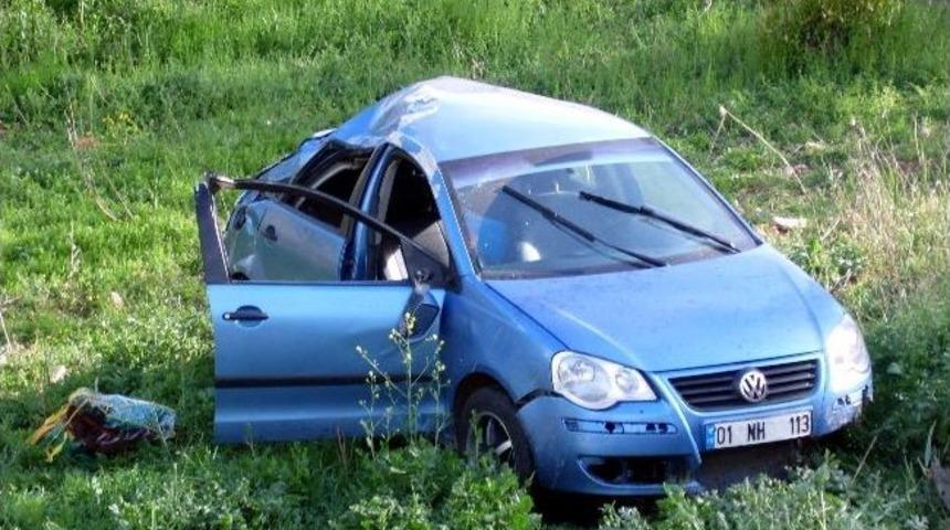 Otomobil Şarampole U&ccedil;tu: 2 Yaralı