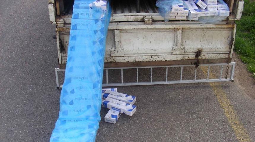 Kayseri'de G&uuml;mr&uuml;k Ka&ccedil;ağı 36 Bin 500 Paket Sigara Ele Ge&ccedil;irildi