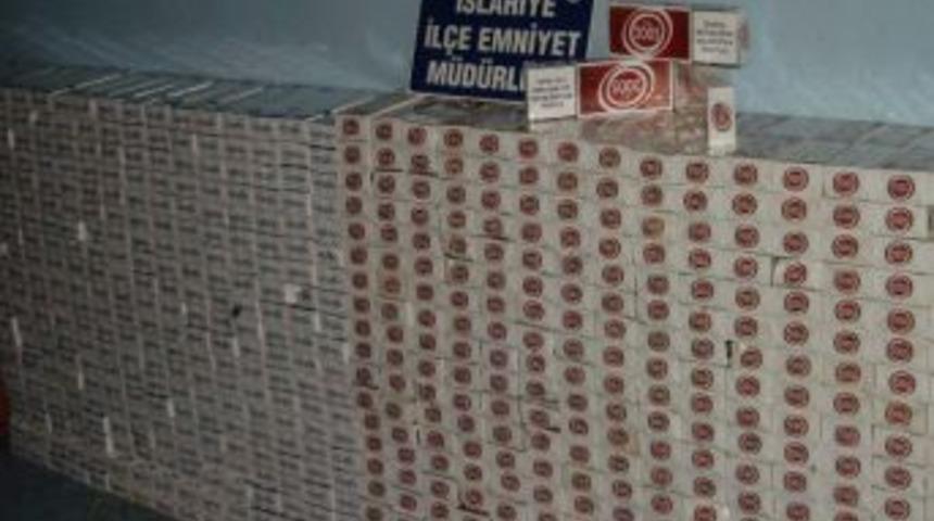 İslahiye&rsquo;de 15 Bin 160 Karton Ka&ccedil;ak Sigara Ele Ge&ccedil;irildi