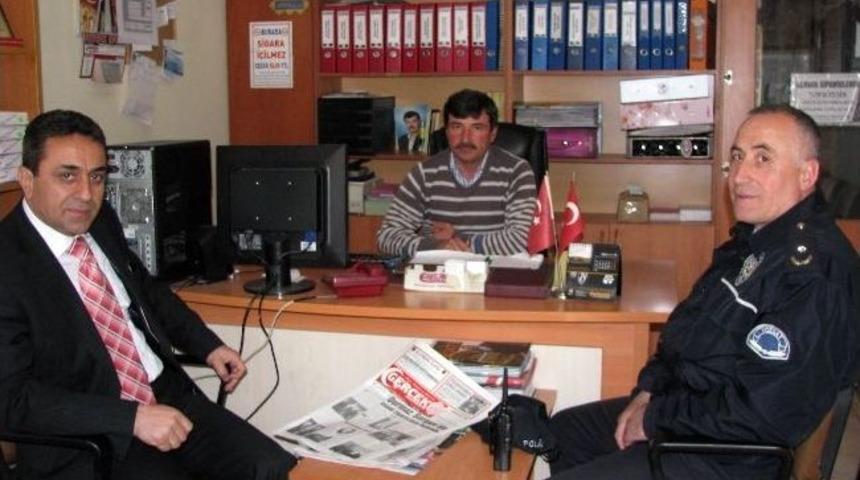 Sorgun İl&ccedil;e Emniyet M&uuml;d&uuml;r&uuml; İbrahim &Uuml;ney, Yerel Gazeteleri Ziyaret Etti
