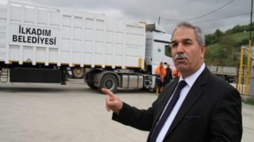 İlkadım'da &Ccedil;&ouml;p Taşınma Maliyeti TIR'lar Kullanılarak Azaltılacak