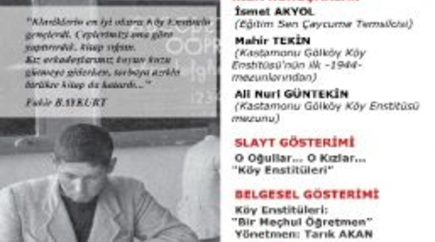 &Ccedil;aycuma&rsquo;da K&ouml;y Enstit&uuml;leri&rsquo;nin Kuruluşunun 73. Yılı Kutlanacak