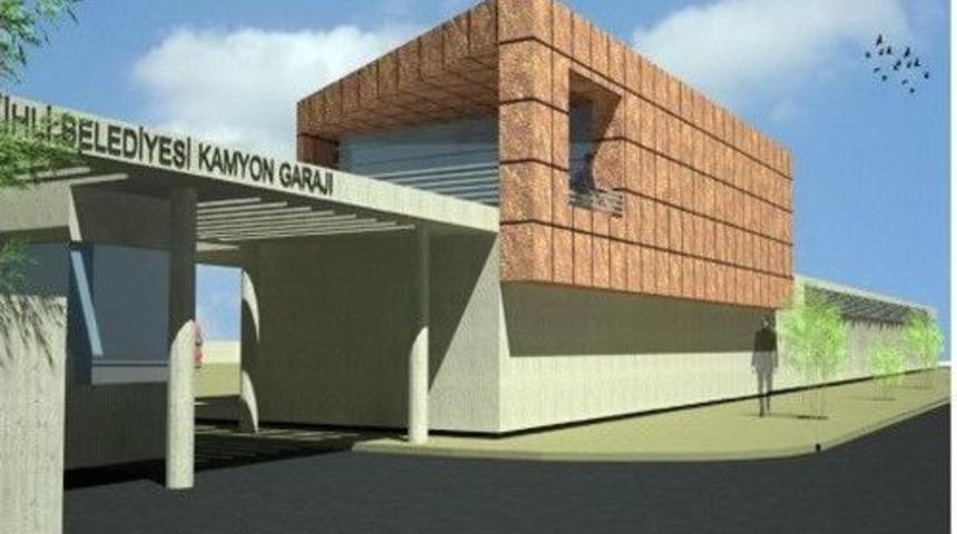 Salihli'de Tüp Depoları Ve Kamyon Garajı İnşaatı Devam Ediyor