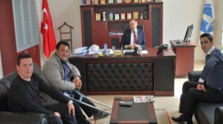 Yerel Basından Ergine Ge&ccedil;miş Olsun Ziyareti