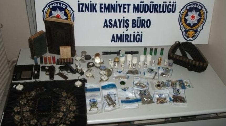 İznik&rsquo;te Tarihi Eser Operasyonu