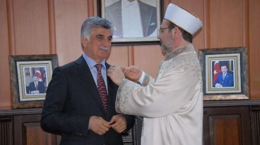 Diyanet İşleri Başkanı G&ouml;rmez&rsquo;den Başkan B&uuml;y&uuml;kaslan&rsquo;a Ziyaret