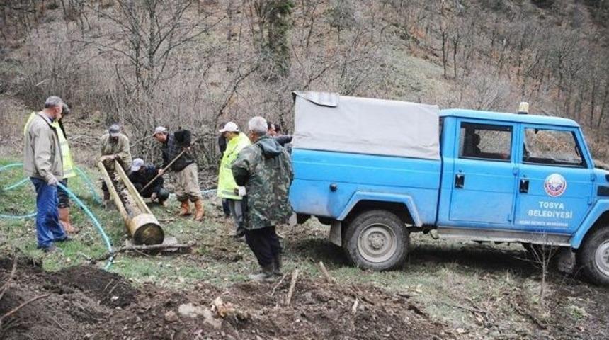Tosya’daki Su Bulma Çalışmaları Sırasında Yaban Hayatı Da Unutulmadı