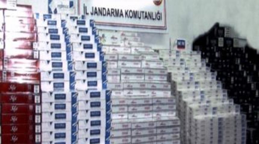 Jandarma 57 Bin 130 Paket Ka&ccedil;ak Sigara Ele Ge&ccedil;irdi