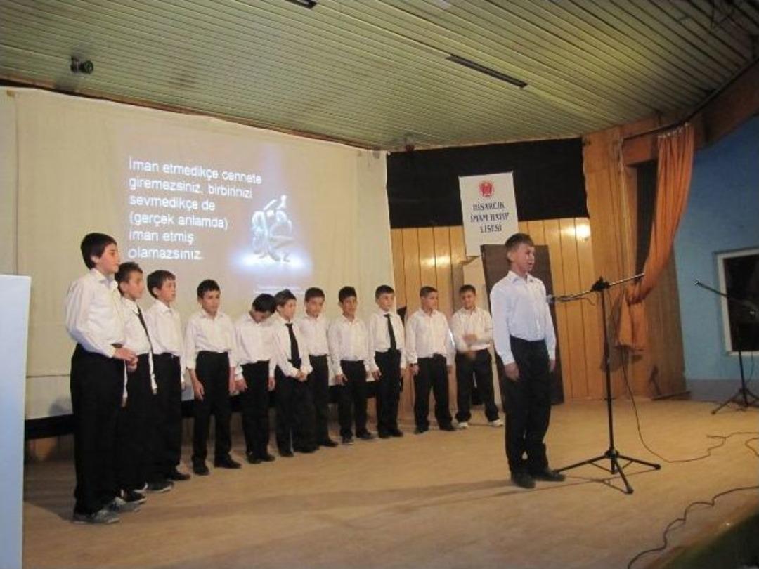 Hisarcık İmam Hatip Lisesi &Ouml;ğrencilerinden Kutlu Doğum Haftası Programı