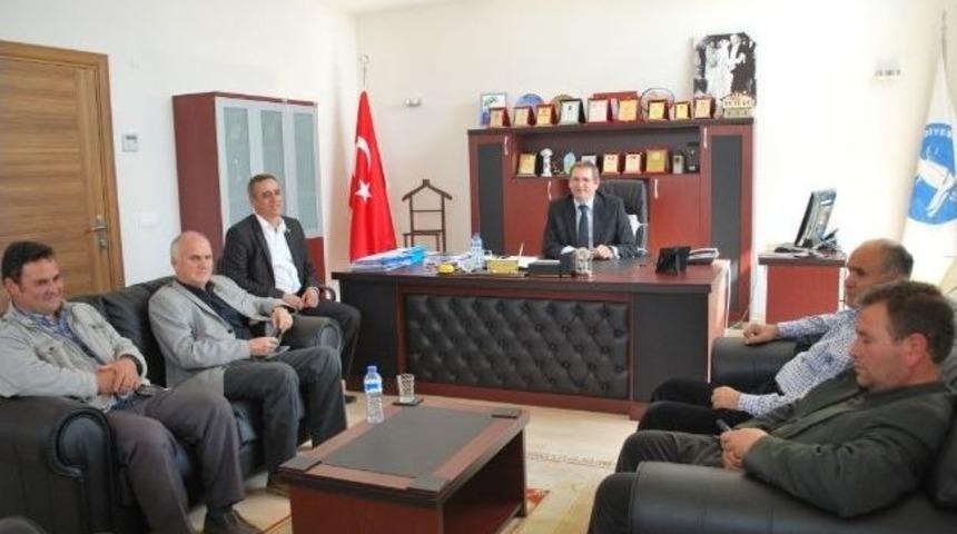 Ergine K&ouml;y Muhtarlarından Ziyaret