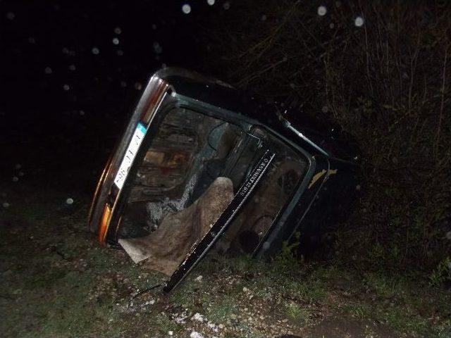 K&uuml;re de Trafik Kazaları: 2 Yaralı 1