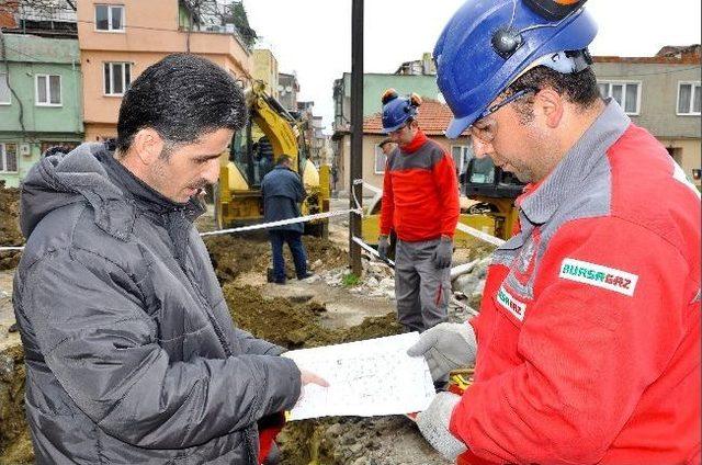 Bursagaz Bütün Alt Yapı Çalışmalarını Denetliyor