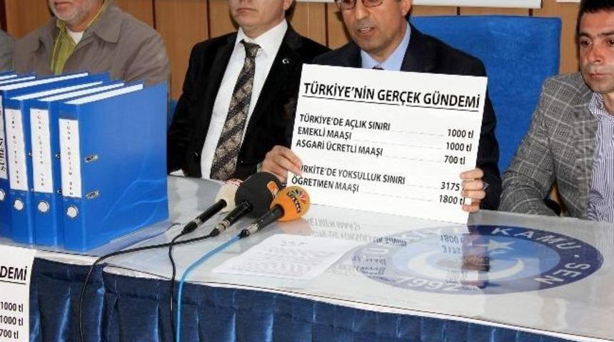 T&uuml;rk Eğitim-sen Sivas Şubesi Başbakanlığa 30 Bin Dilek&ccedil;e G&ouml;nderecek