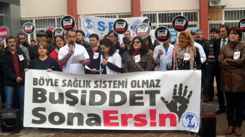 Sağlıkta Şiddeti Protesto Ettiler