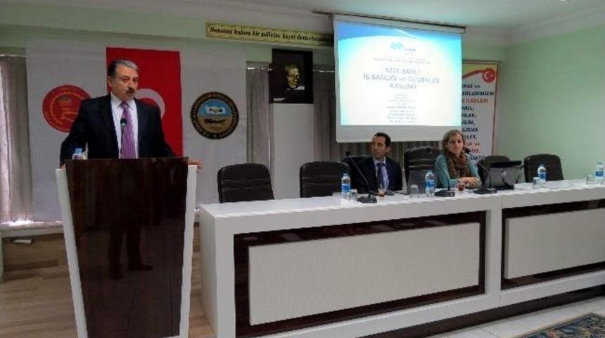 Esnaf Temsilcilerine İş Sağlığı Ve G&uuml;venliği Semineri