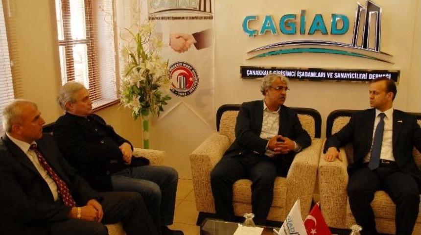 Akillerden &Ccedil;anakkale Girişimci İşadamları Ve Sanayicileri Derneği'ne Ziyaret