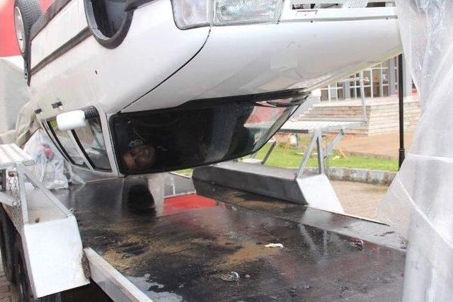 Emniyet Kemeri Sim&uuml;lasyon Aracı İle Eğitime Başladı 1