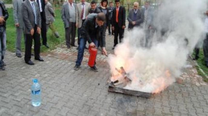 Kaymakamlık&rsquo;ta Yangın Tatbikatı