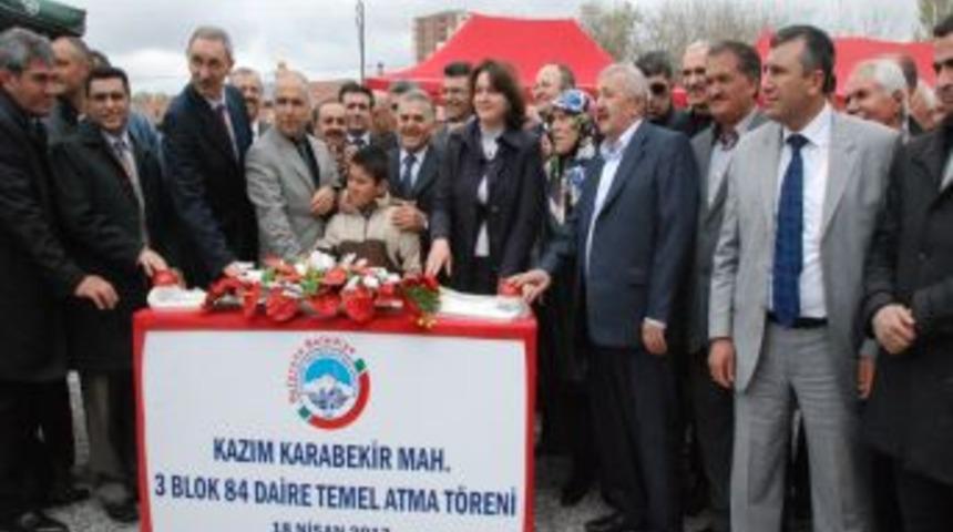 Melikgazi'de Yeni Sosyal Konutların Temeli Atıldı
