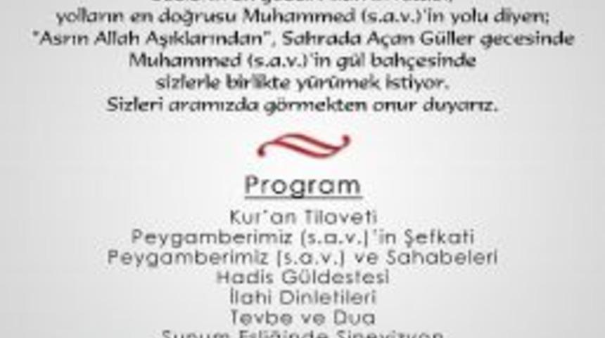 Bayanlar &lsquo;sahrada A&ccedil;an G&uuml;ller&rsquo; Gecesinde Buluşuyor