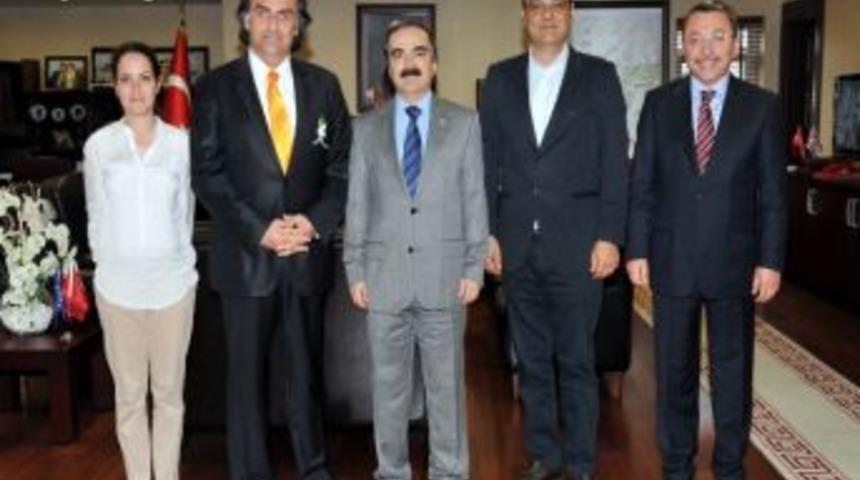 "portakal &Ccedil;i&ccedil;eği Karnavalı" Heyetinden, Vali Coş&rsquo;a Teşekk&uuml;r Ziyareti