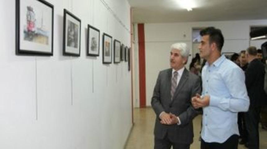 Başkan Sakallı'dan Gen&ccedil; Ressama Destek