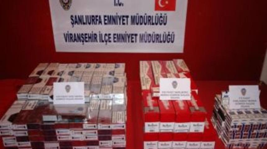 Viranşehir&rsquo;de 2 bin 570 ka&ccedil;ak sigara ele ge&ccedil;irildi