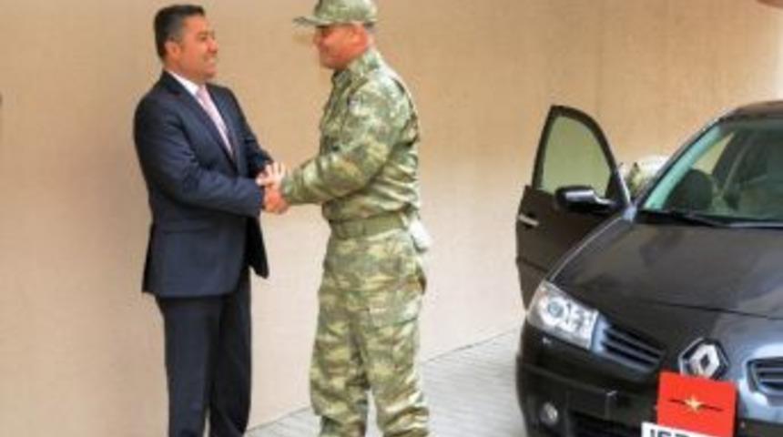 Tugay Komutanı Yayla İl Emniyet M&uuml;d&uuml;r&uuml; Aktaş&rsquo;ı Ziyaret Etti