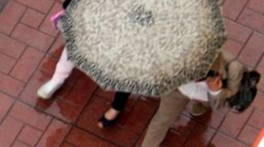 Van&rsquo;da Dolu Yağışı