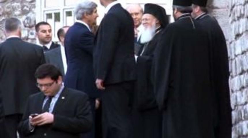 John Kerry, Fener Rum Patriği Bartholomeos'la G&ouml;r&uuml;şt&uuml;