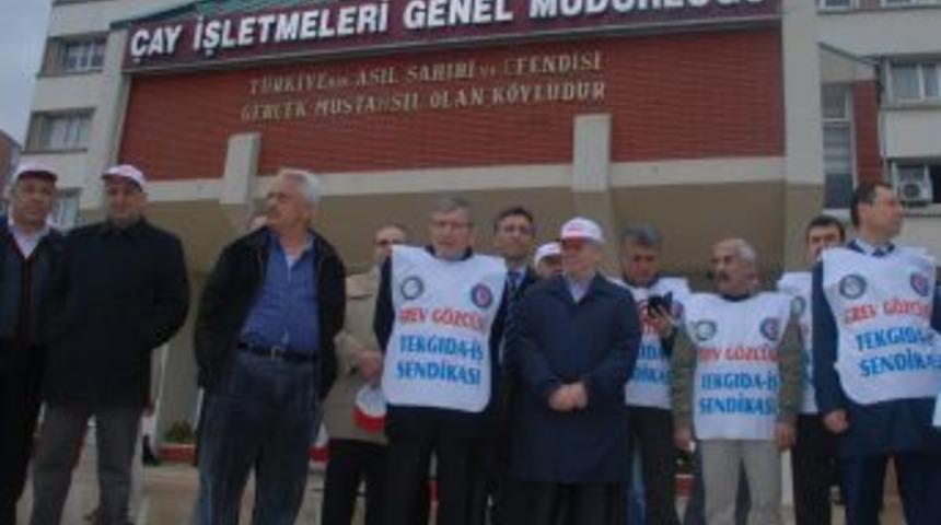 &Ccedil;AYKUR Iş&ccedil;isi Greve Başladı