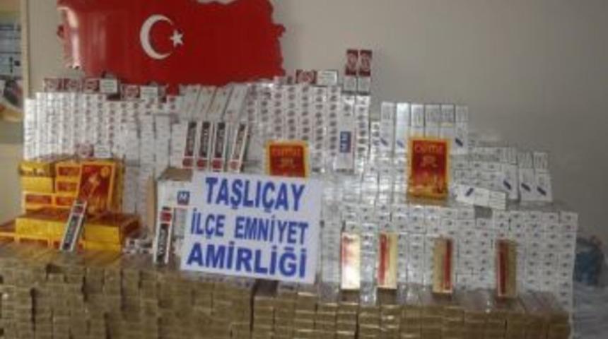 Ağrı&rsquo;da 30 Bin Paket Ka&ccedil;ak Sigara Elegeirildi