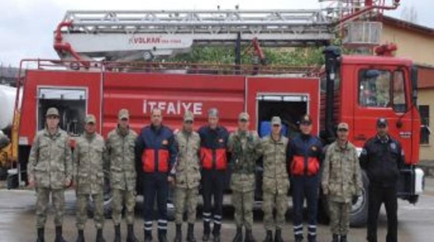 Askerlere Yangın Eğitimi