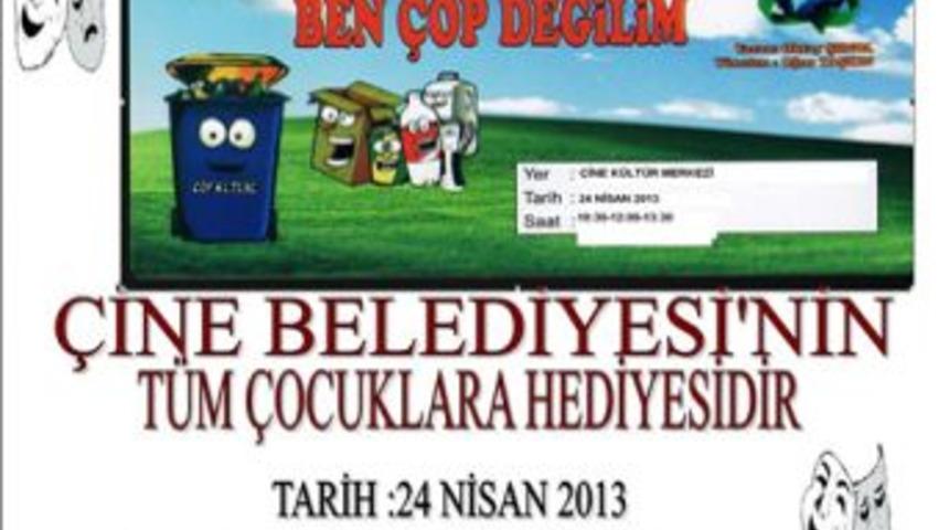 &Ccedil;ine Belediyesi&rsquo;nden &Ccedil;ocuklara İlgin&ccedil; Hediye