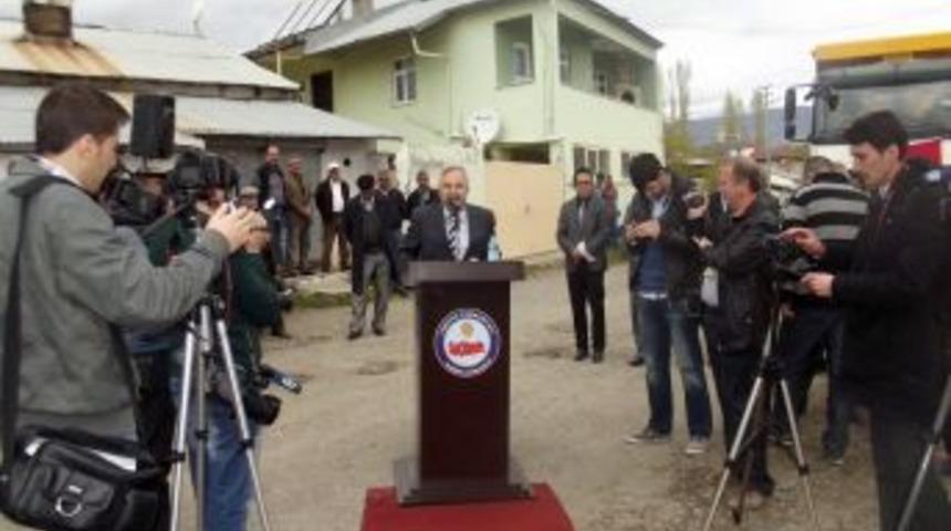 M&uuml;steşar Habib Soluk, Kağızman'da Temel Atma T&ouml;renine Katıldı