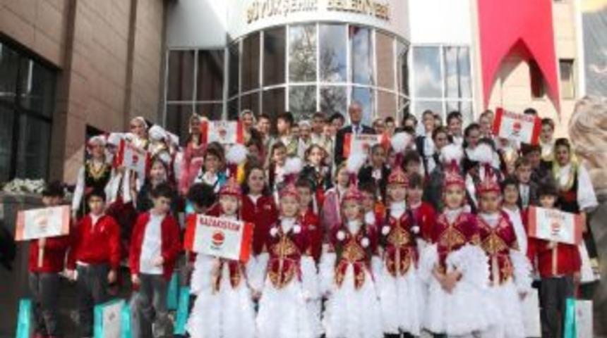 D&uuml;nya &Ccedil;ocuklarından B&uuml;y&uuml;kşehir Belediyesi'ne Ziyaret