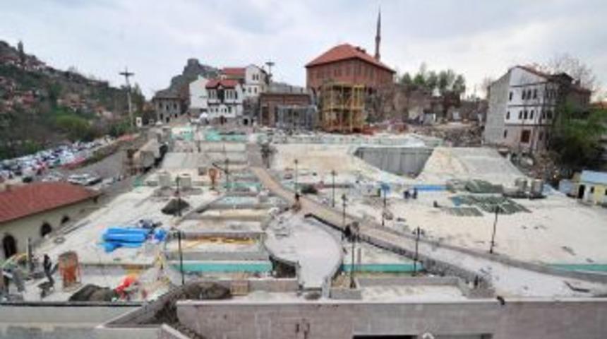 Hacı Bayram Yeraltı Otoparkı Tamamlanmak &Uuml;zere