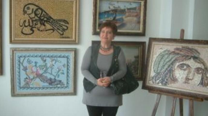 Burhaniye&rsquo;de Taş Mozaik Sergisi İlgi G&ouml;rd&uuml;