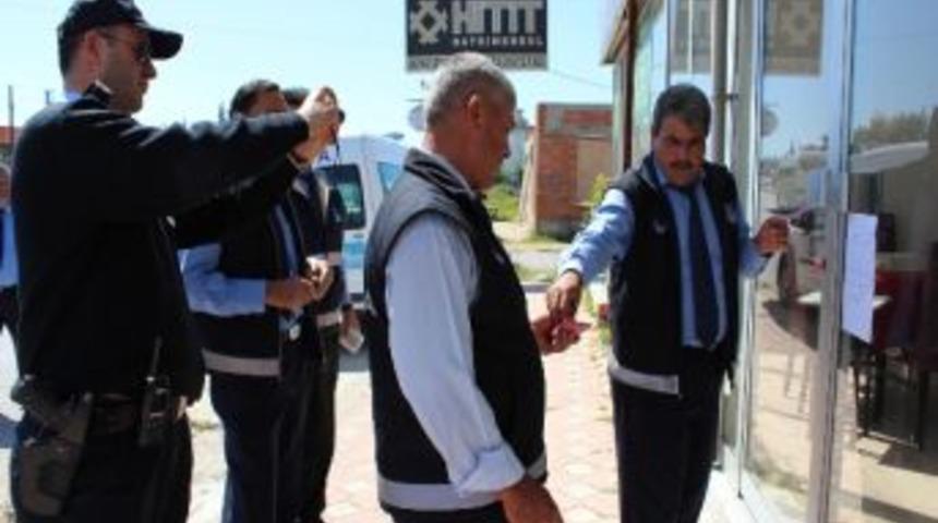 Aksu&rsquo;da Ruhsatsız İşyerlerine M&uuml;h&uuml;r