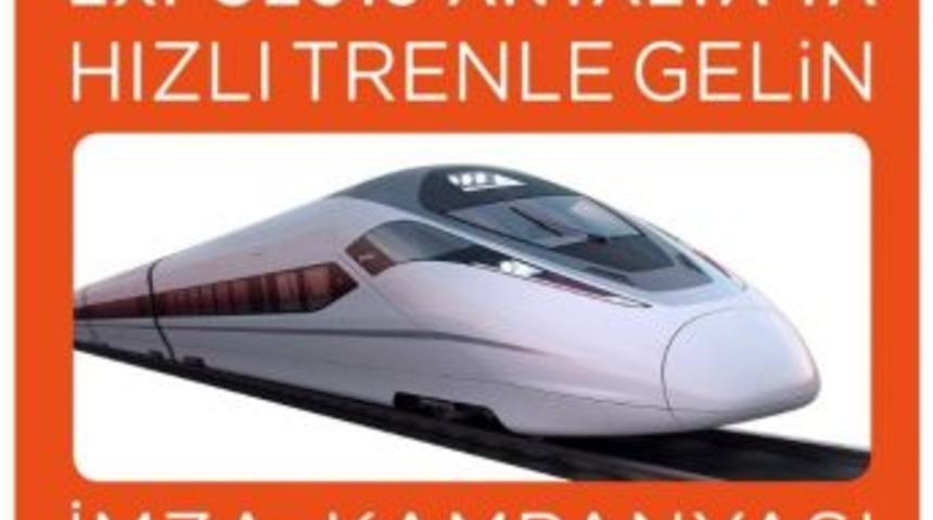 Budak, &ldquo;expo&rsquo;ya Hızlı Trenle Gelin&rdquo; İmza Kampanyasını Başlattı