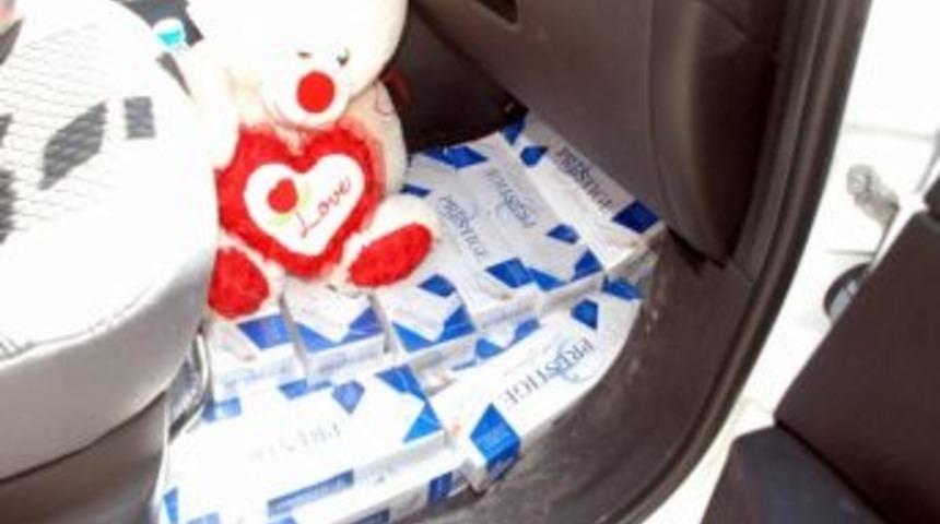 G&uuml;r&uuml;n&rsquo;de 8 Bin 500 Paket Ka&ccedil;ak Sigara Yakalandı