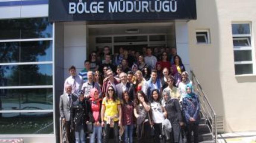 Proje I&ccedil;in Uşak&rsquo;a Gelen &Ouml;ğrenciler UOSB&rsquo;yi Ziyaret Etti