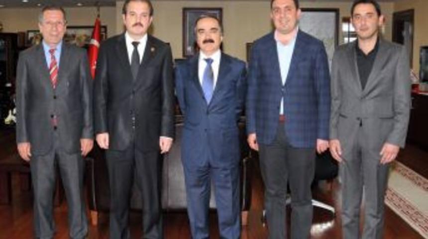 Vali Coş, T&Uuml;MSİAD &Uuml;yelerini Makamında Kabul Etti