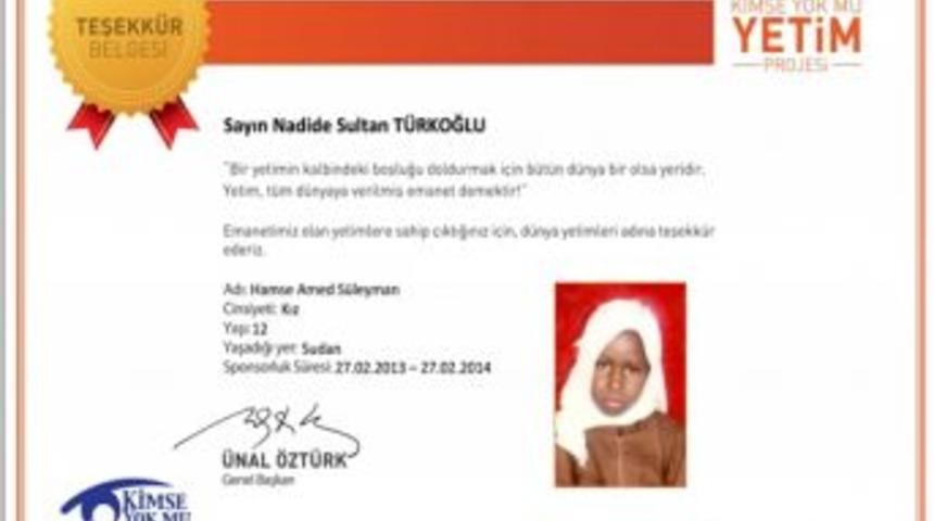 Nadide Sultan&rsquo;ın Sudan'da Kızı Oldu