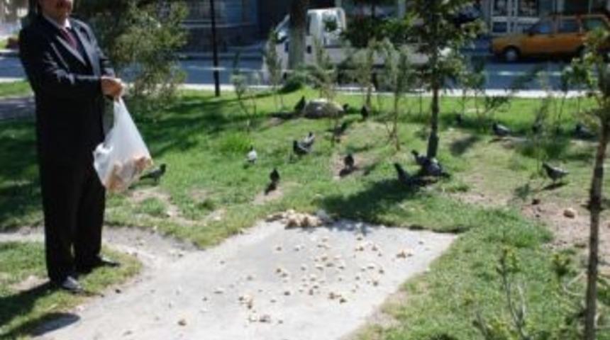 Melikgazi Belediyesi&rsquo;nden Kuşlara &Ouml;zel Yem Ve Su Kapları