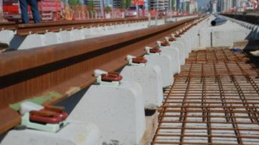 Raylı Sistem İnşaatında Hummalı &Ccedil;alışma